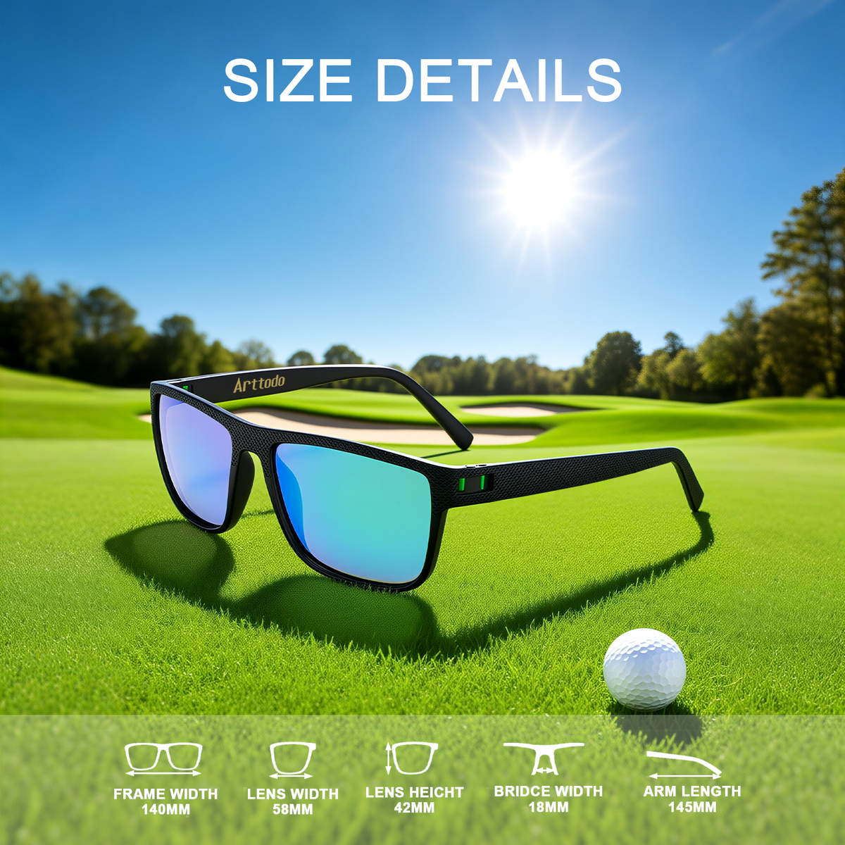 Artoto Golf Polarized Ball-Finder Sunglasses