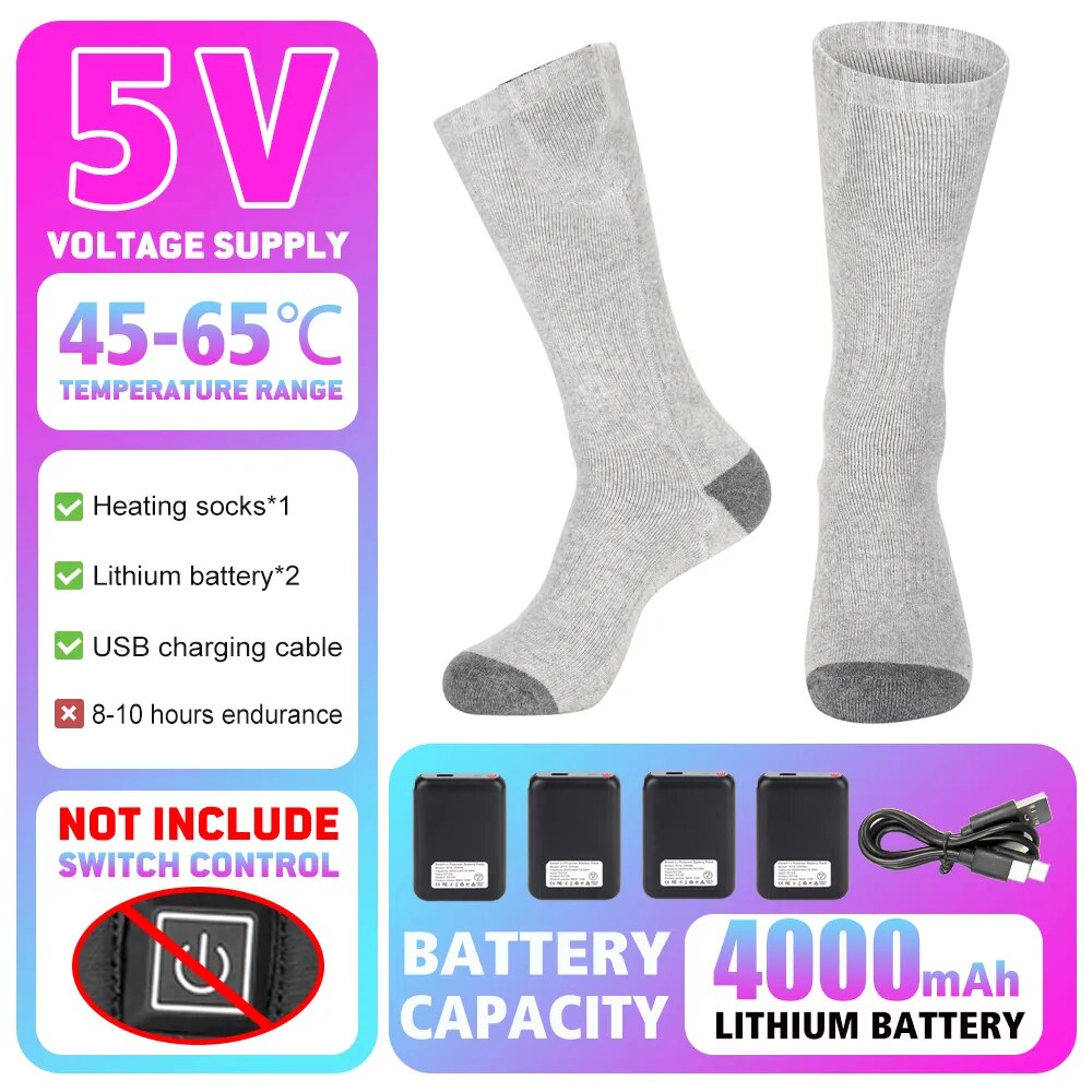 ThermicSocks™ Men's & Women's Heated Socks