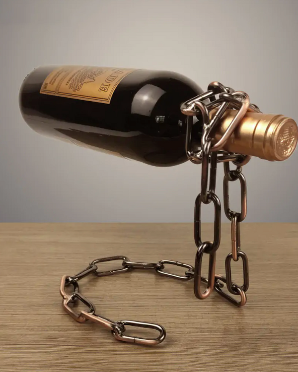 Magic Iron Chain Wine Bottle Holder