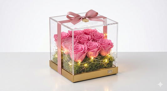 AuraBloom Rose Light Box