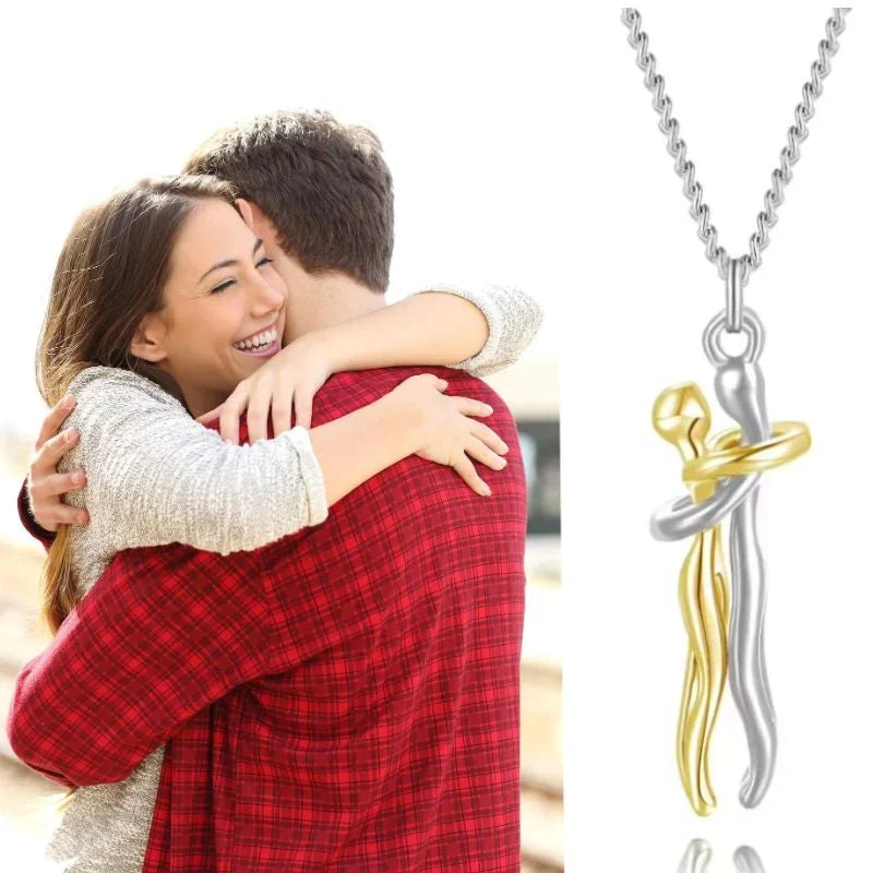 Timeless Embrace Couple's Pendant