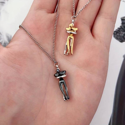 Timeless Embrace Couple's Pendant