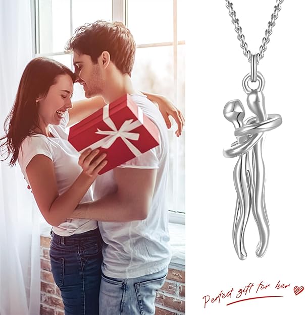 Timeless Embrace Couple's Pendant