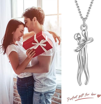 Timeless Embrace Couple's Pendant