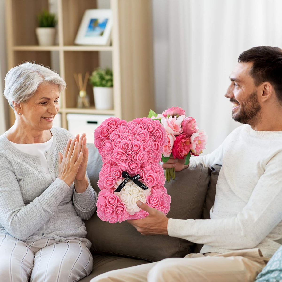 Regal Rose™ Teddy Bear (10in/25cm) + 50% Off + Free Bonus Necklace