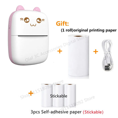 Meow Portable Mini Pocket Thermal Label Printer