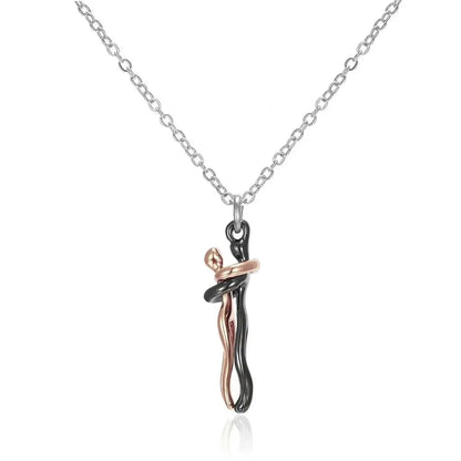 Timeless Embrace Couple's Pendant