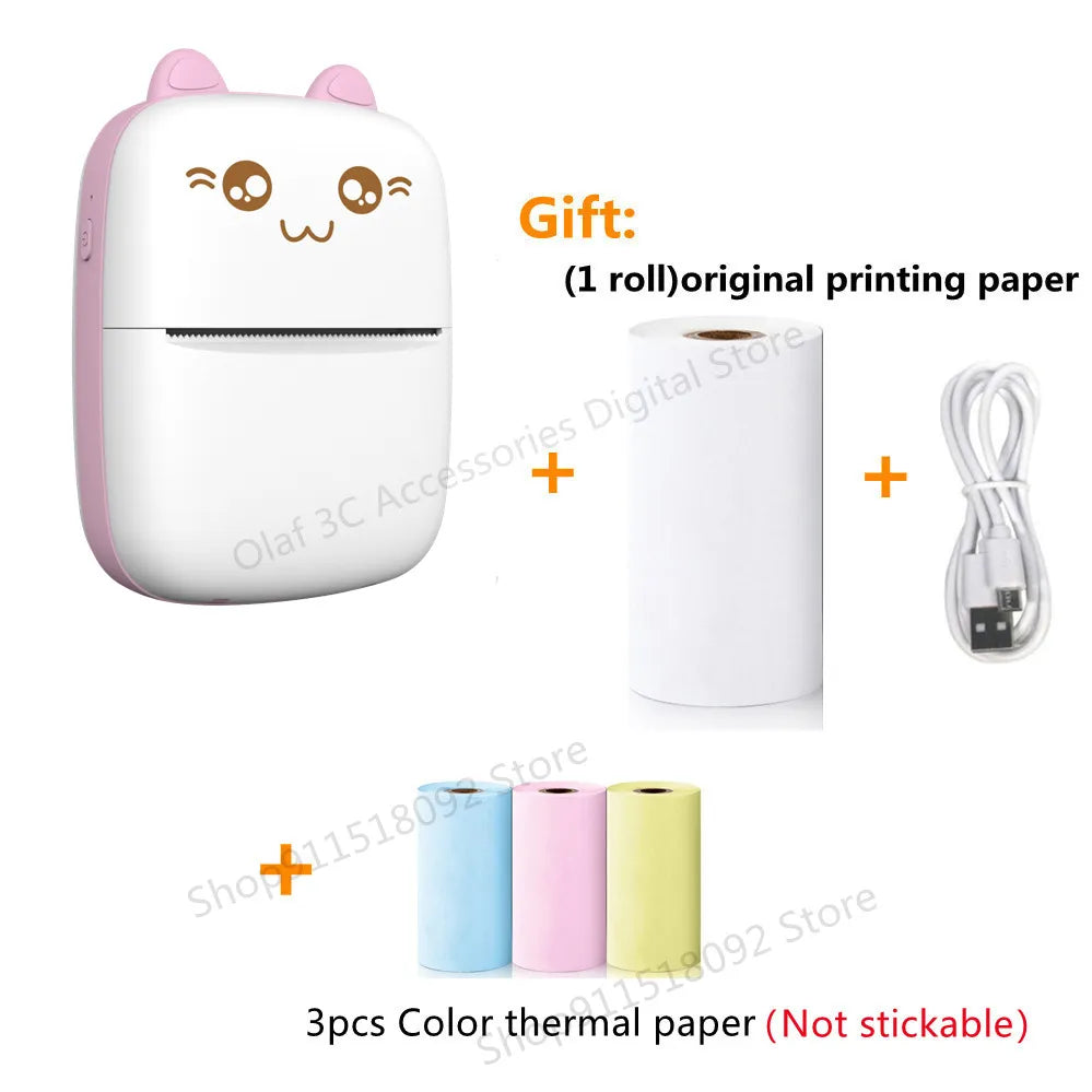 Meow Portable Mini Pocket Thermal Label Printer