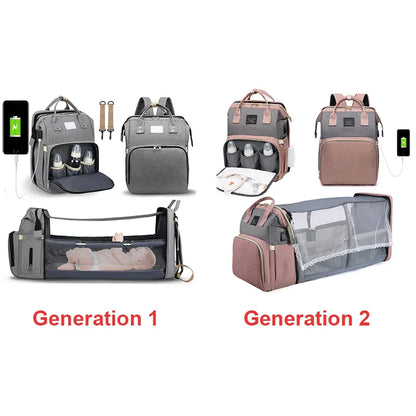 WONDER BAG™ Portable Lightweight Diaper Bag with Fold-out Crib and Changing Station
