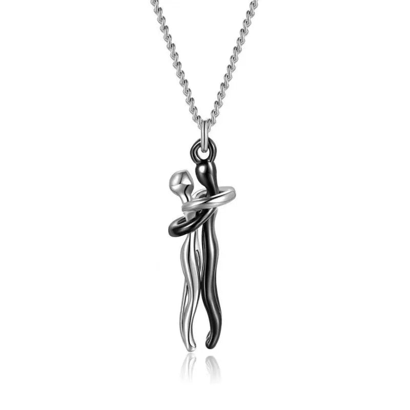 Timeless Embrace Couple's Pendant