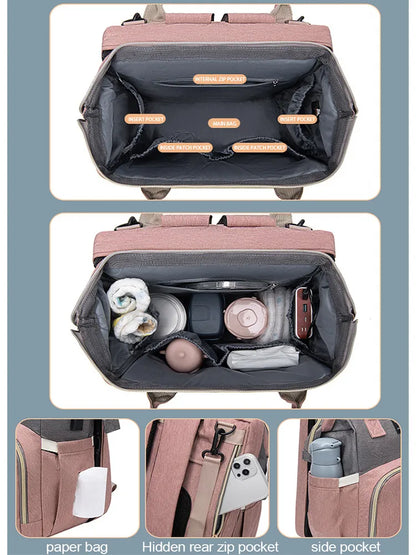 WONDER BAG™ Portable Lightweight Diaper Bag with Fold-out Crib and Changing Station