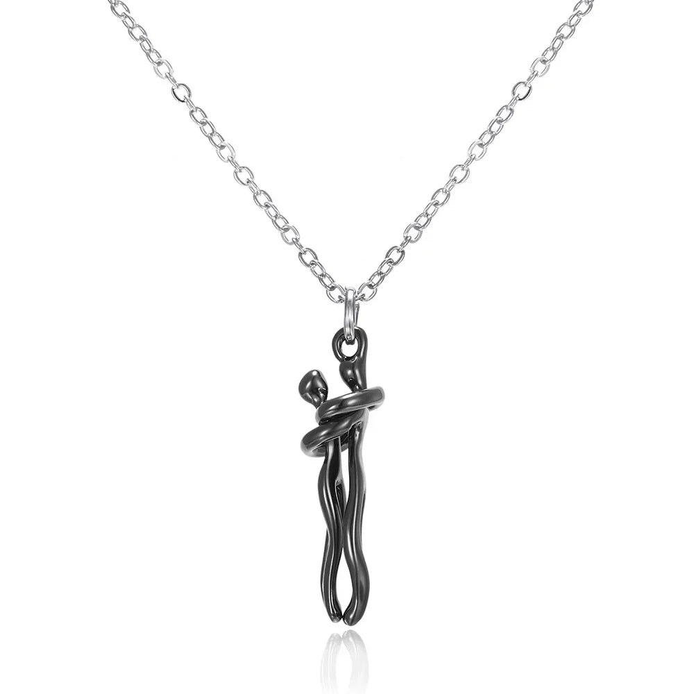 Timeless Embrace Couple's Pendant