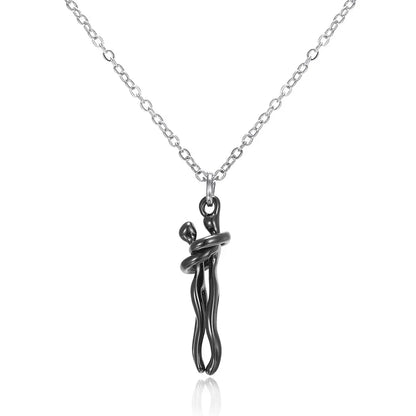 Timeless Embrace Couple's Pendant