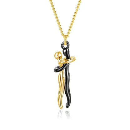 Timeless Embrace Couple's Pendant