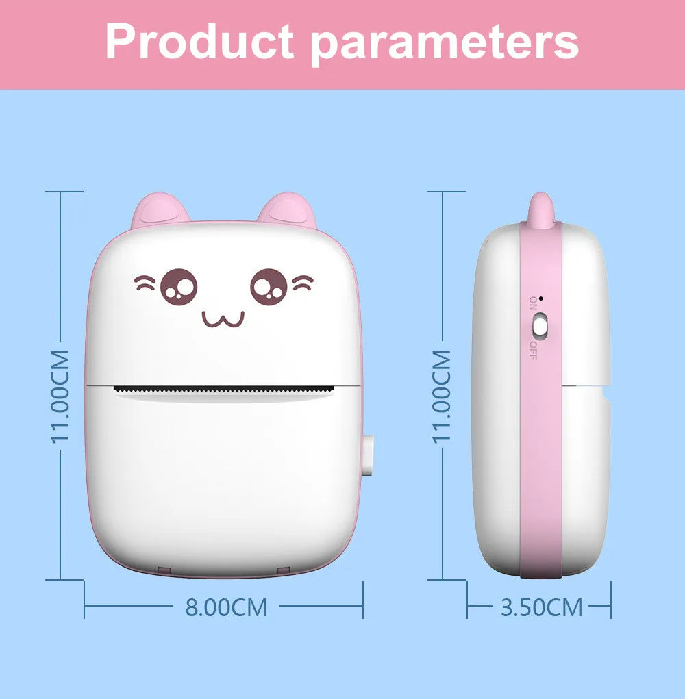 Meow Portable Mini Pocket Thermal Label Printer