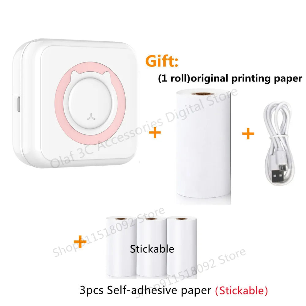 Meow Portable Mini Pocket Thermal Label Printer