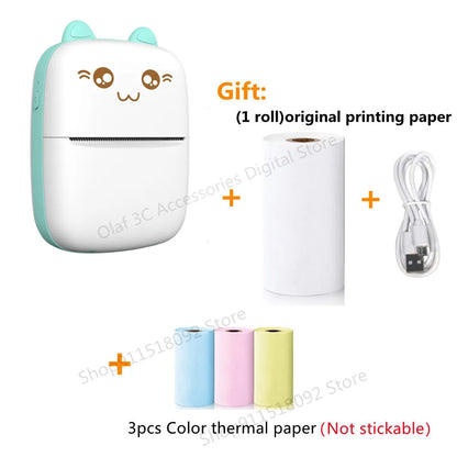 Meow Portable Mini Pocket Thermal Label Printer