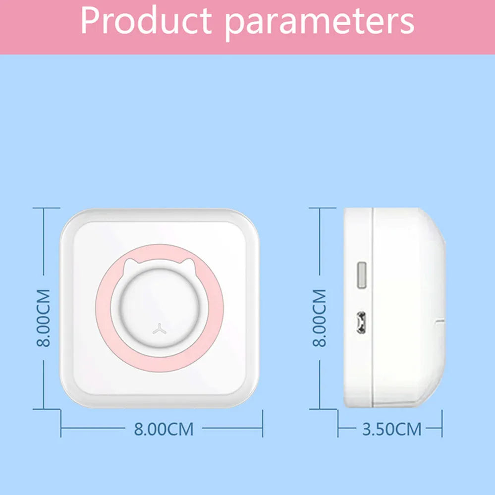 Meow Portable Mini Pocket Thermal Label Printer