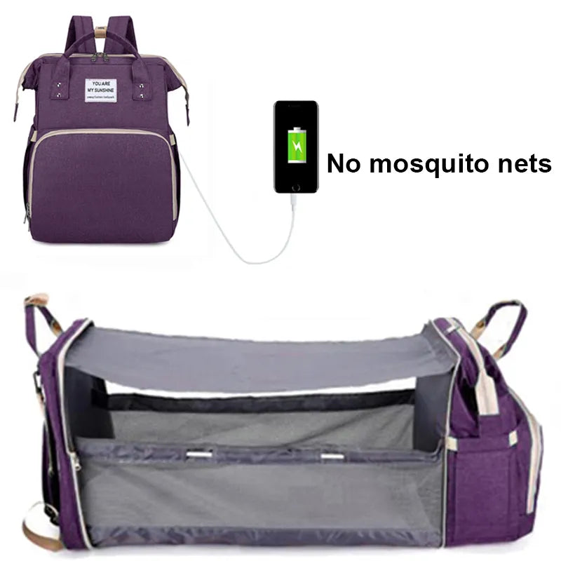 WONDER BAG™ Portable Lightweight Diaper Bag with Fold-out Crib and Changing Station