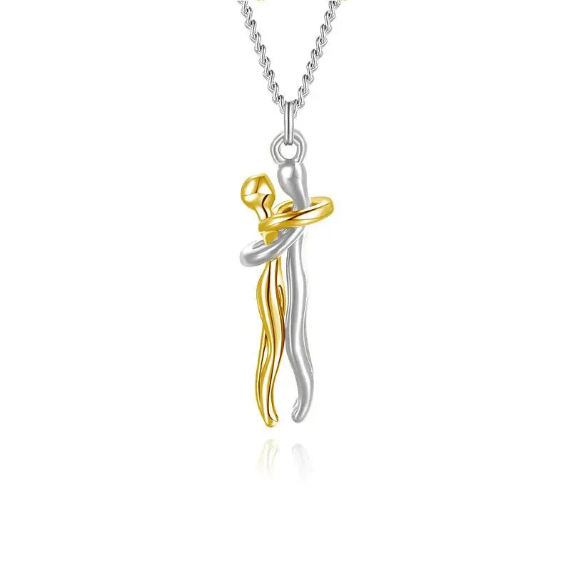 Timeless Embrace Couple's Pendant