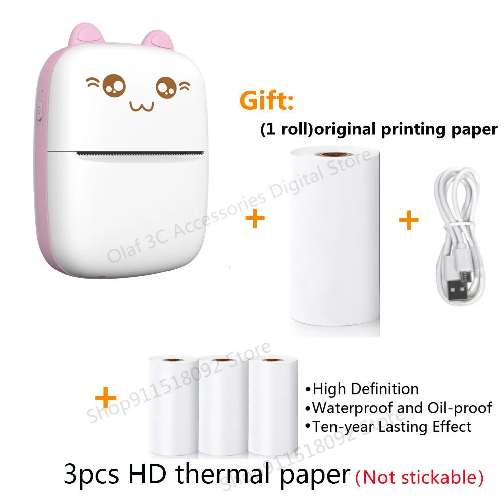 Meow Portable Mini Pocket Thermal Label Printer