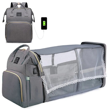 WONDER BAG™ Portable Lightweight Diaper Bag with Fold-out Crib and Changing Station