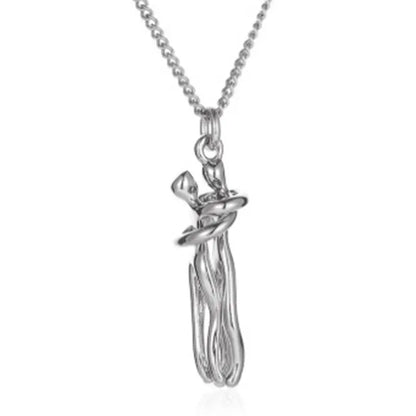 Timeless Embrace Couple's Pendant
