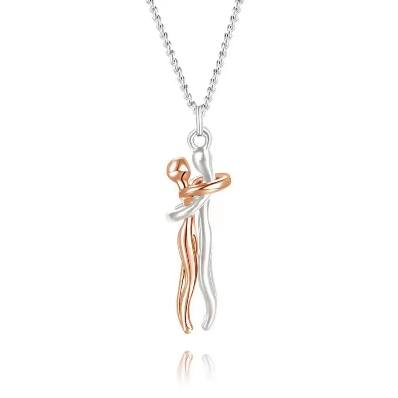 Timeless Embrace Couple's Pendant