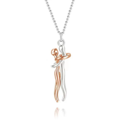 Timeless Embrace Couple's Pendant