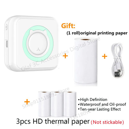 Meow Portable Mini Pocket Thermal Label Printer