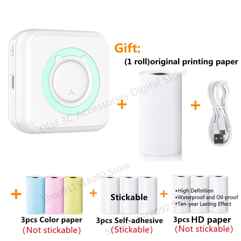 Meow Portable Mini Pocket Thermal Label Printer