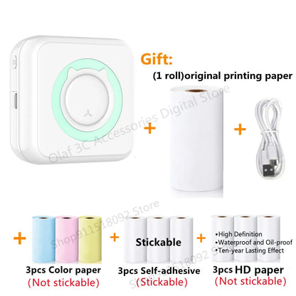 Meow Portable Mini Pocket Thermal Label Printer