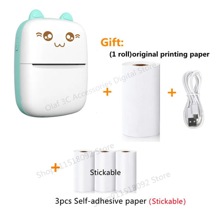 Meow Portable Mini Pocket Thermal Label Printer