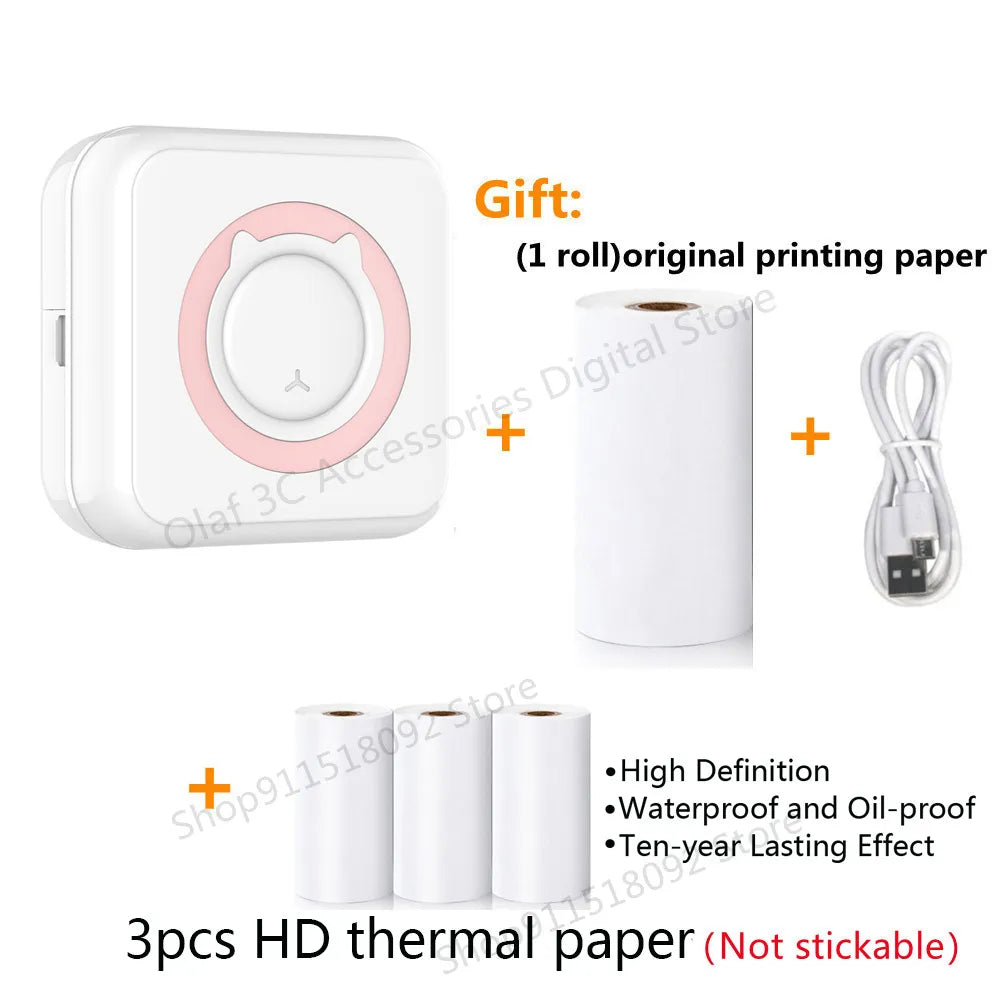 Meow Portable Mini Pocket Thermal Label Printer