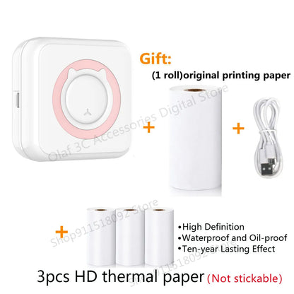 Meow Portable Mini Pocket Thermal Label Printer