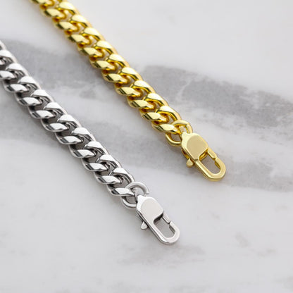 My Dad My Hero From Daughter | Cuban Link Chain | Perfect Father's Day Gift